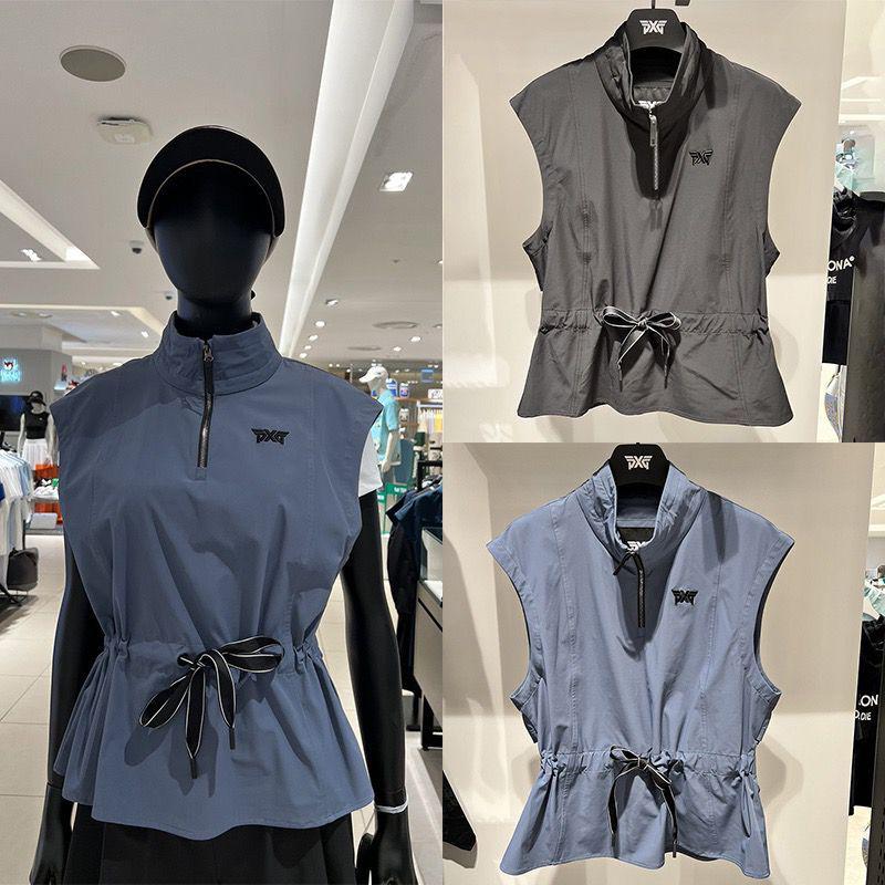 PXG 新作 ゴルフウェアレディースノースリーブのワンピース