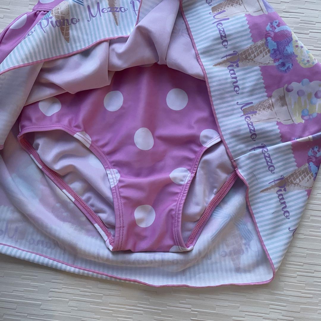 130㎝ アイス セパレート 水着 マルチカラー SWIM 新品 メゾピアノ