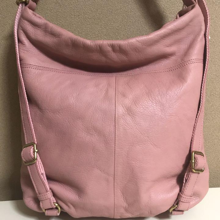 ソフト 美品 ライトピンク ショルダー リュックサック qBEY5-m91429939147 本革 ancheri ソフト牛革 ールは