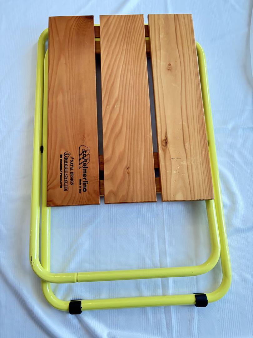 テーブル・チェア・ハンモック castelmerlino FOLDING WOOD STOOL
