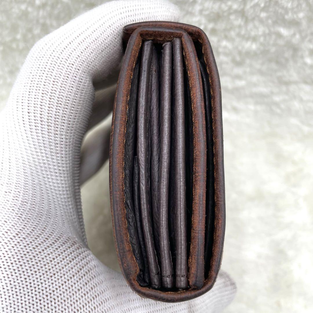 m+ エムピウ 折り財布 ミッレフォッリエ Ⅱ P25 クアドレッティ 通常用