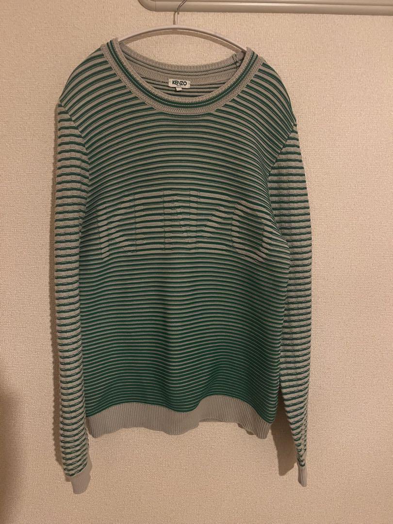 KENZO ボーダー　春コットンニット L