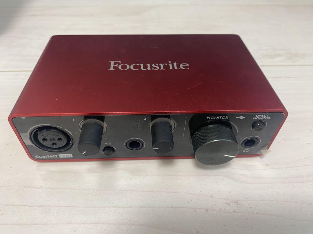 オーディオインターフェース Scarlett Solo Focusrite