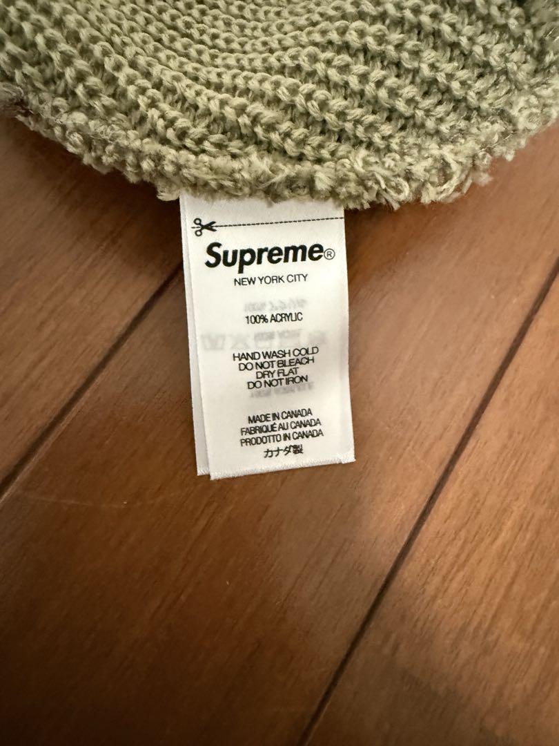 Supreme ニット帽 オリーブ色