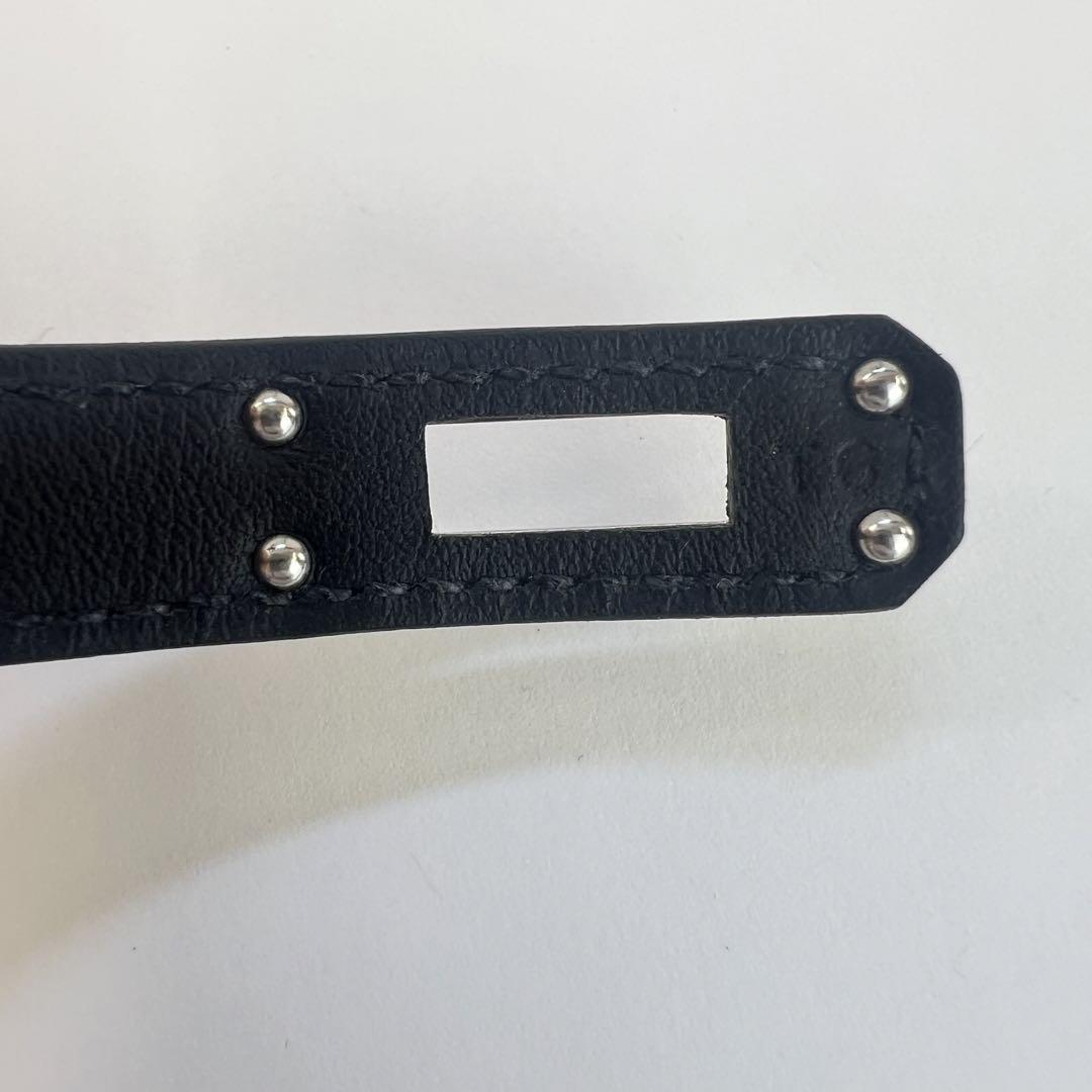 新品未使用　HERMES エルメス　レザーブレスレット ケリー　T6 ブラック