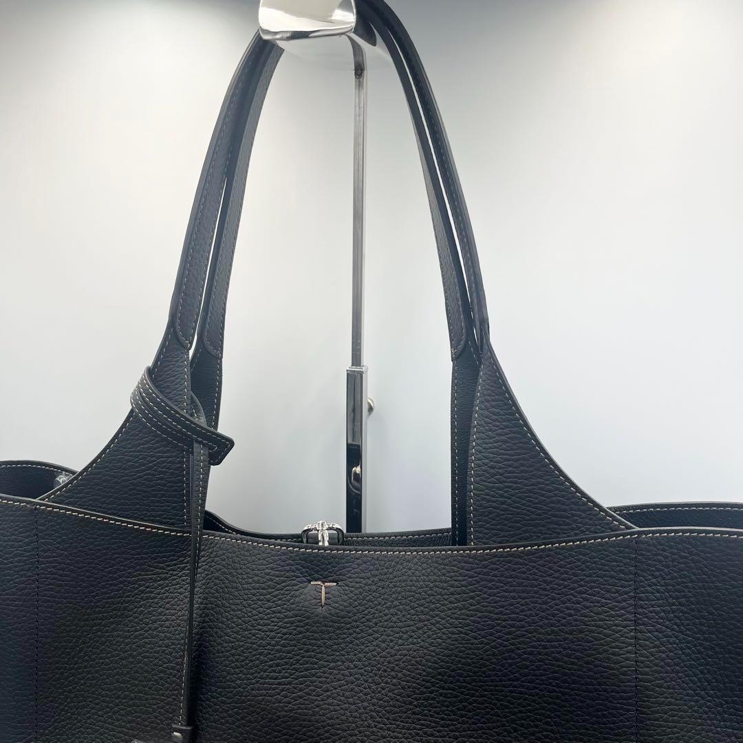 【未使用】TOD'S Tタイムレストートバッグ　黒　保存袋付き
