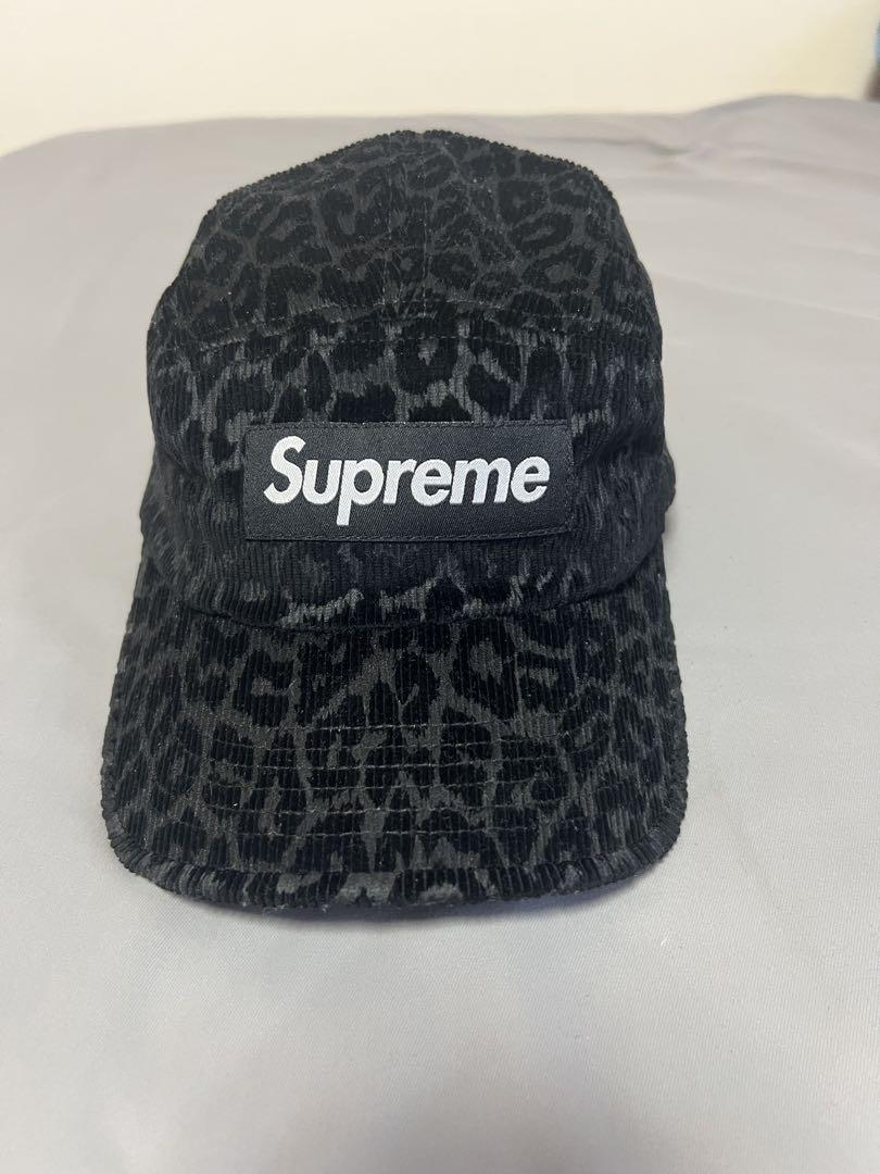 美品　Supreme Leopard Corduroy Camp Cap