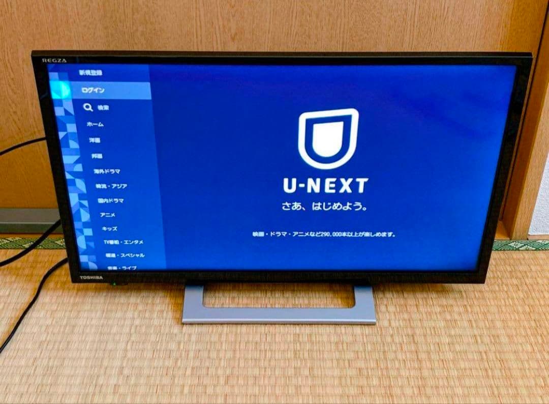 Wi-Fiスマートテレビ TOSHIBA 24v型　動画アプリ／地上デジなど