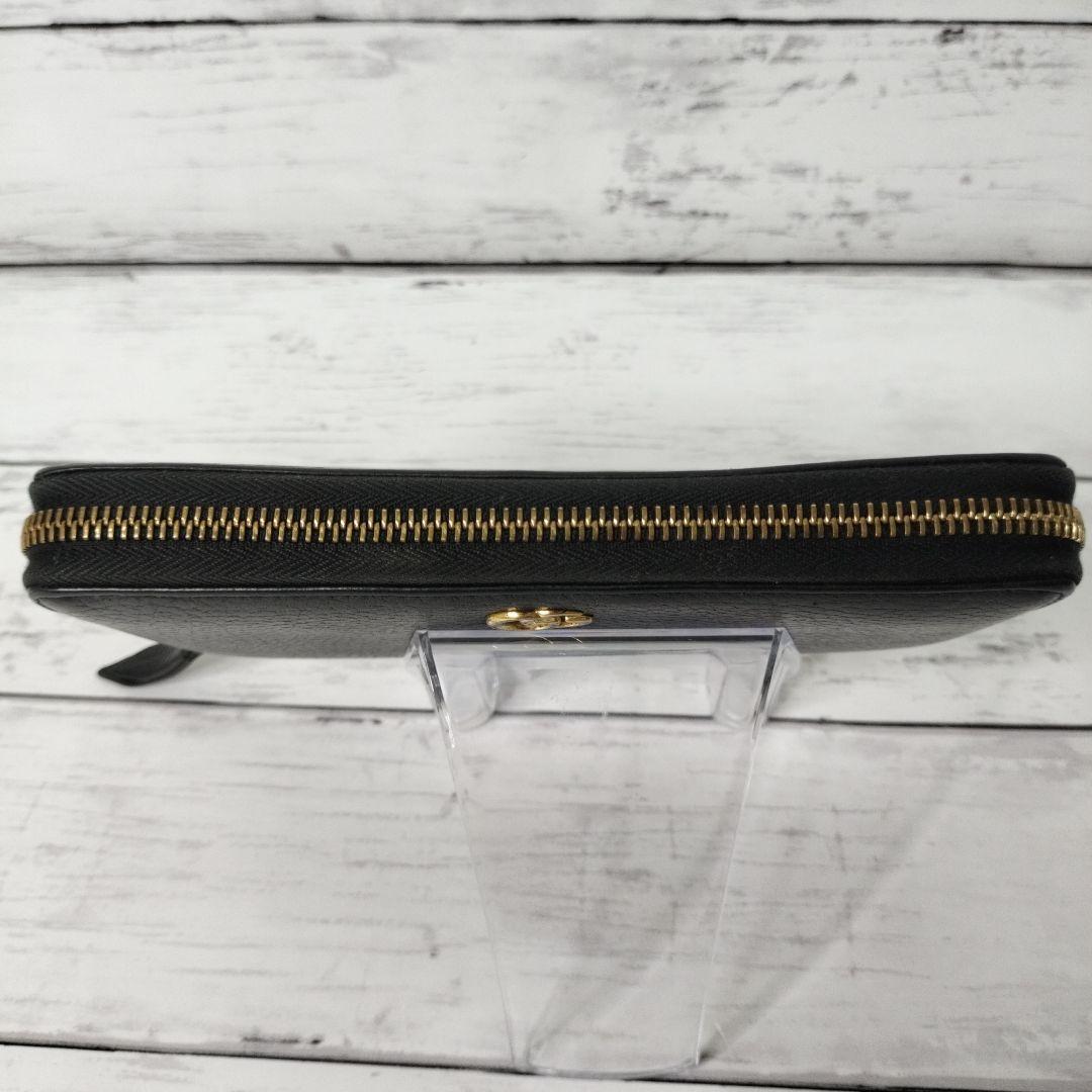 【人気モデル】グッチ マーモント GG 長財布 ブラック ラウンド ジップ