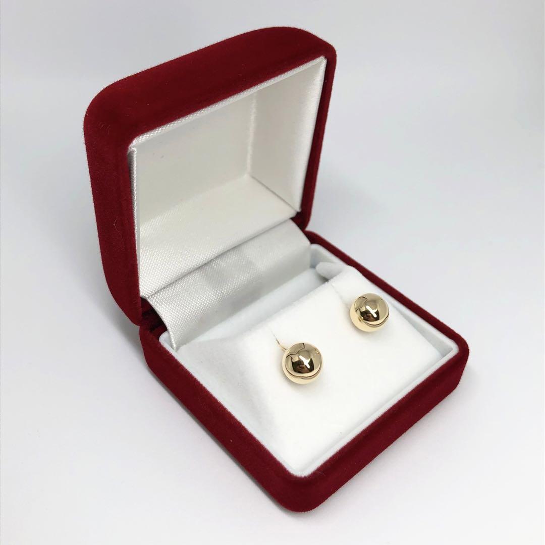 K18 18金 18k ピアス　丸玉　イエローゴールド ♡⑧ ③