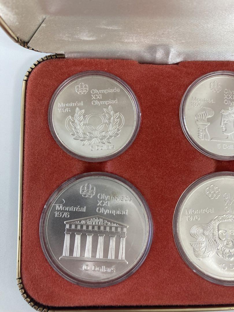 モントリオール1976オリンピック銀貨4枚セット
