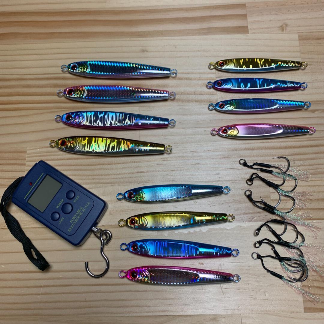 タイラバタングステン 無敵レインボー 80g100g120g 各1個計3個