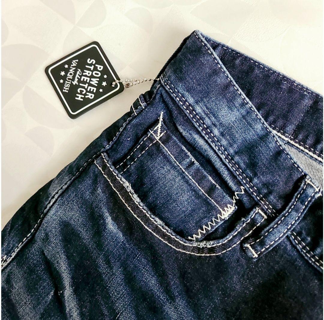 【新品】ヴァンキッシュ ジャパンメイドヘビーユーズド加工ストレッチスキニーデニム