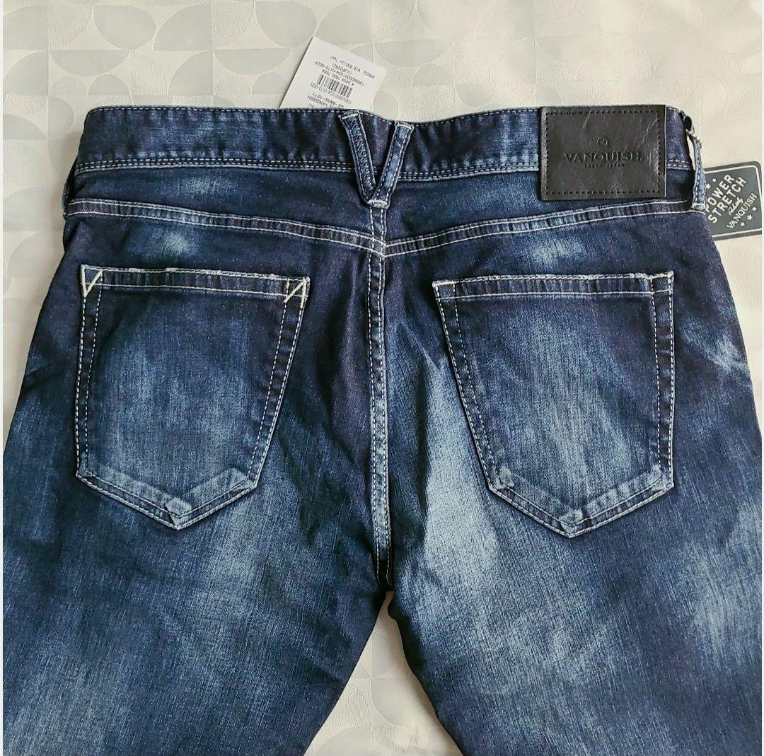【新品】ヴァンキッシュ ジャパンメイドヘビーユーズド加工ストレッチスキニーデニム