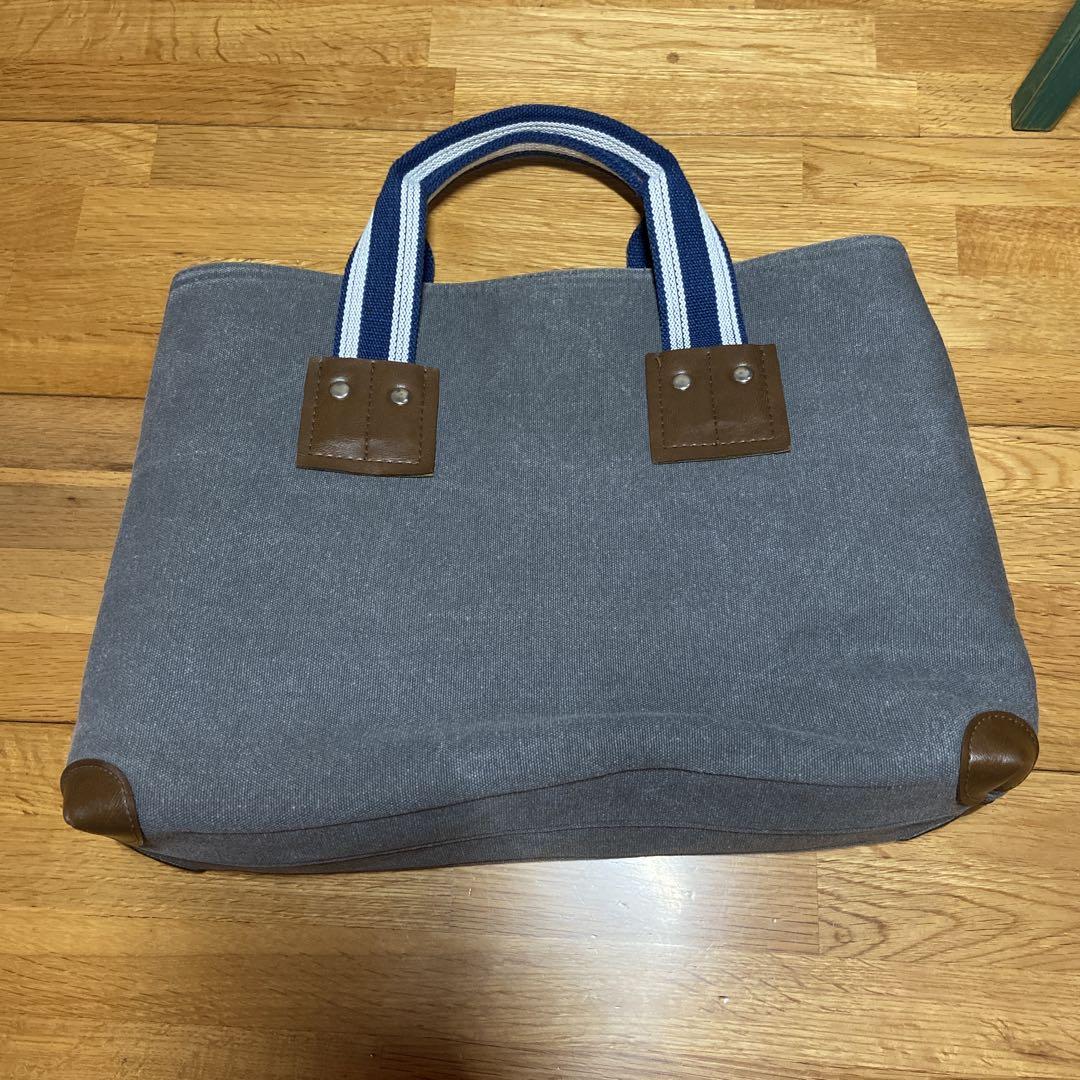 グレー キャンバス トートバッグ - メルカリ