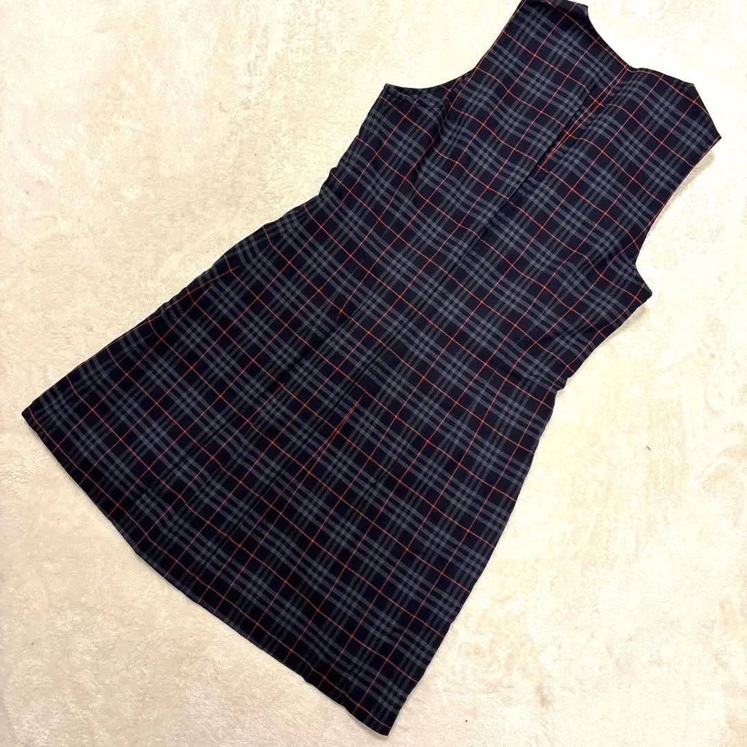 最高級⭐️美品　burberrys ノバチェック　ワンピース　ノースリーブＬサイズ