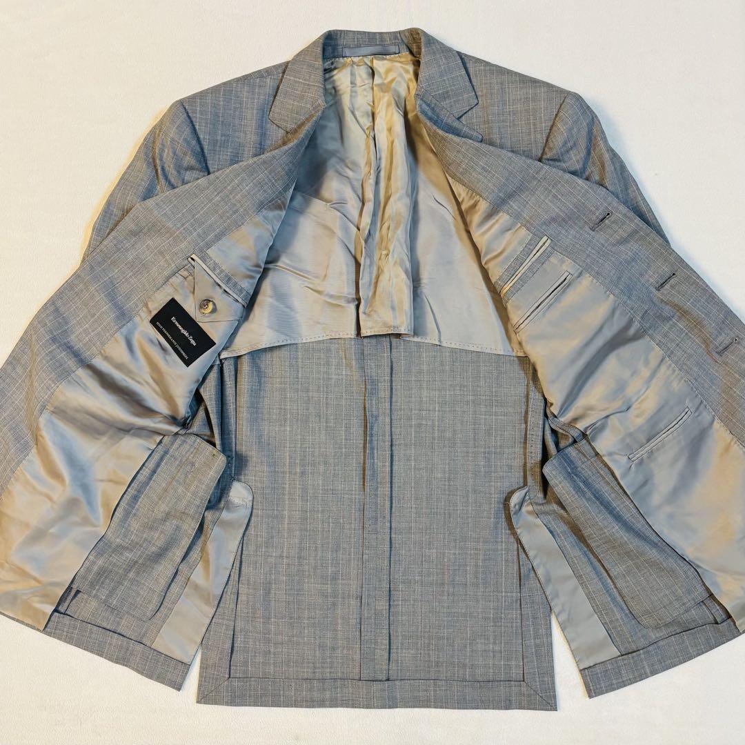 Zegna ゼニア ROMAライン 高機能ジャケット 46C 背抜き グレー系