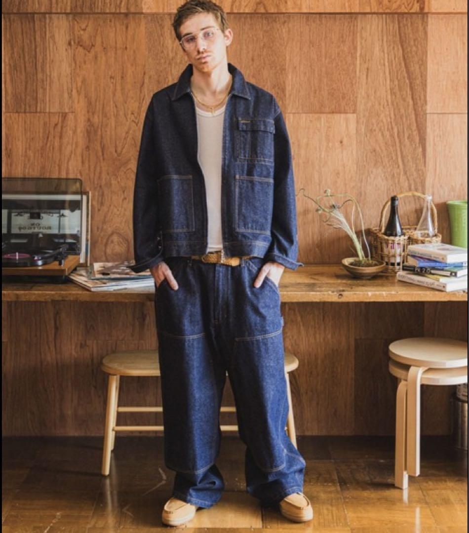 UNIVERSAL OVERALL beams 別注デニムパンツ auralee