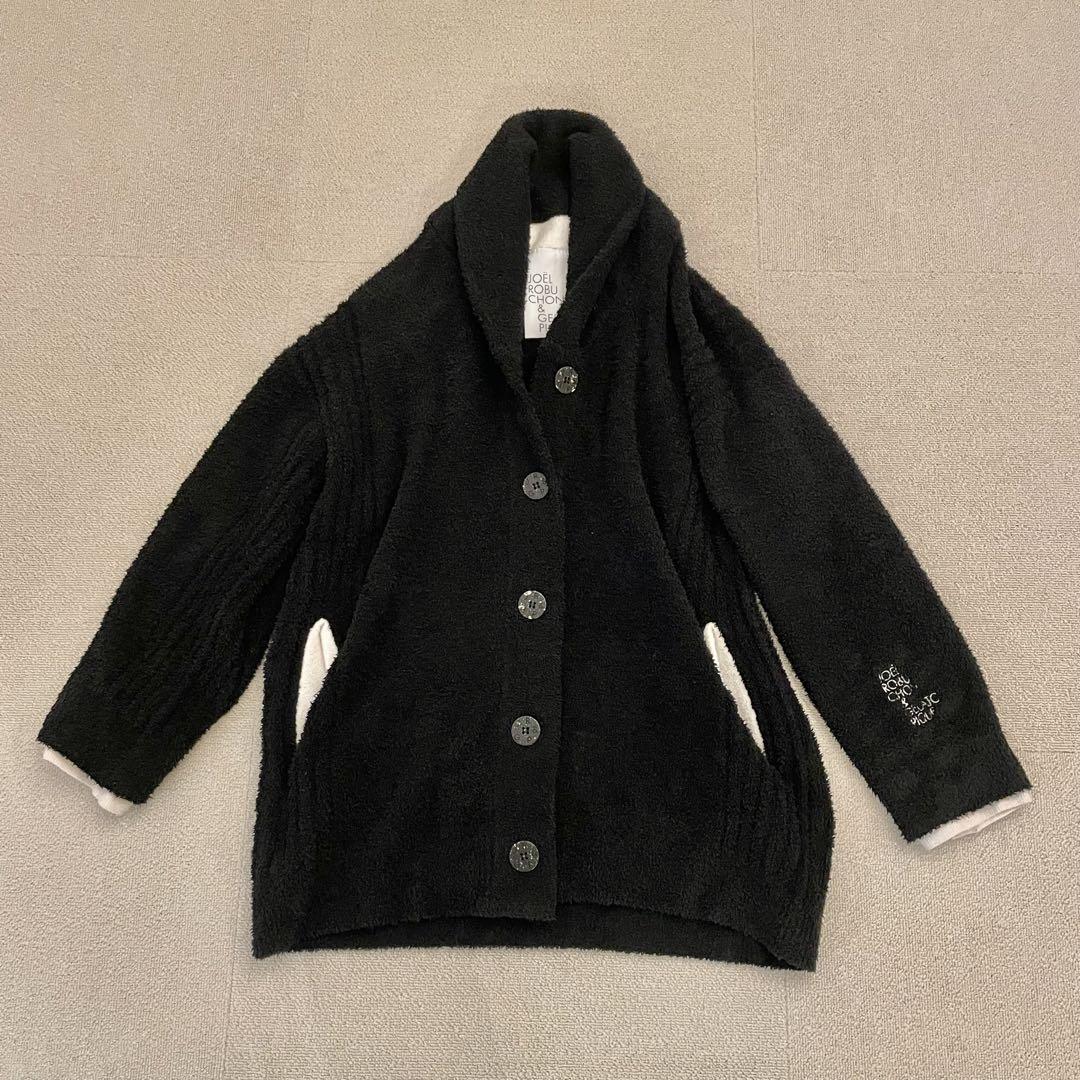 ジェラートピケ ジョエルロブション カーディガン ガウン ブラック 中古・古着通販】gelato pique (ジェラートピケ) Joel Robuchon