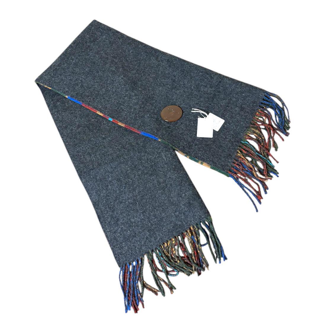 ビビアンのリバーシブルショールです。縦48㌢横120㌢です。 Vivienne Westwood ヴィヴィアン レディース 2024 LUMBERJACK