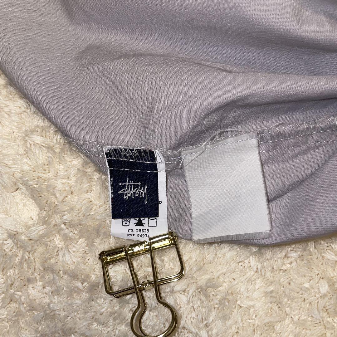 USA製　STUSSY XL グレー　半袖シャツ　ラスタ　OLD ステューシー
