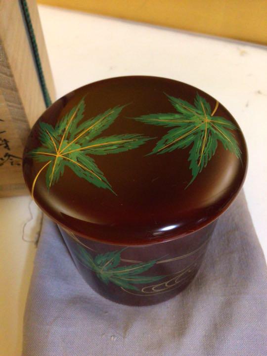 茶道具 青楓流水蒔絵 共箱付き。。。
