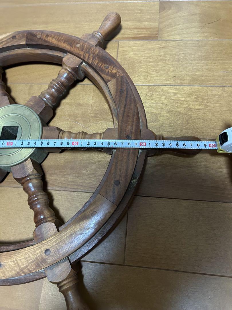 操舵舵 アンティーク 直径60cm