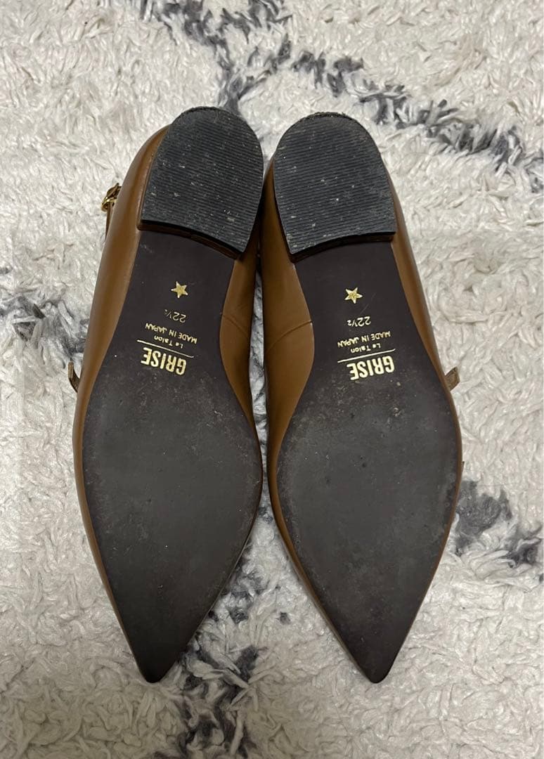 ルタロン ストラップフラットシューズ キャメル 特別価格 wulift.com