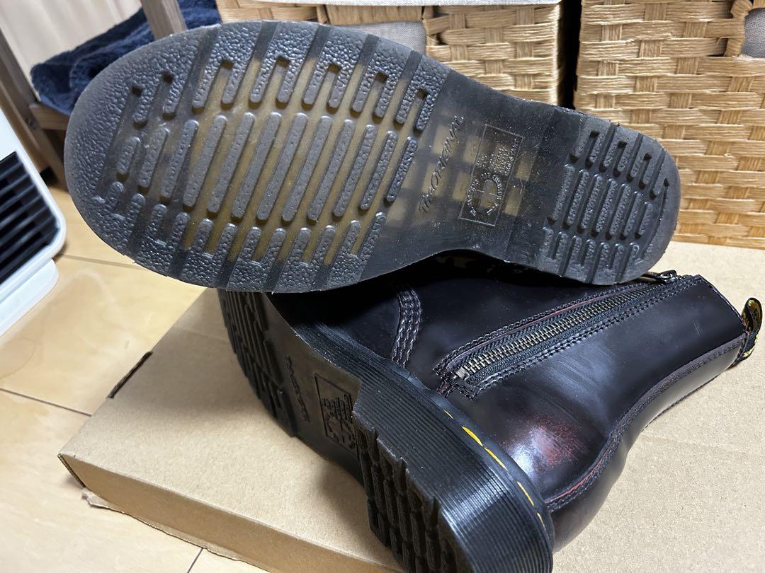 Dr. Martens 黒 レザー ブーツ サイドファスナー