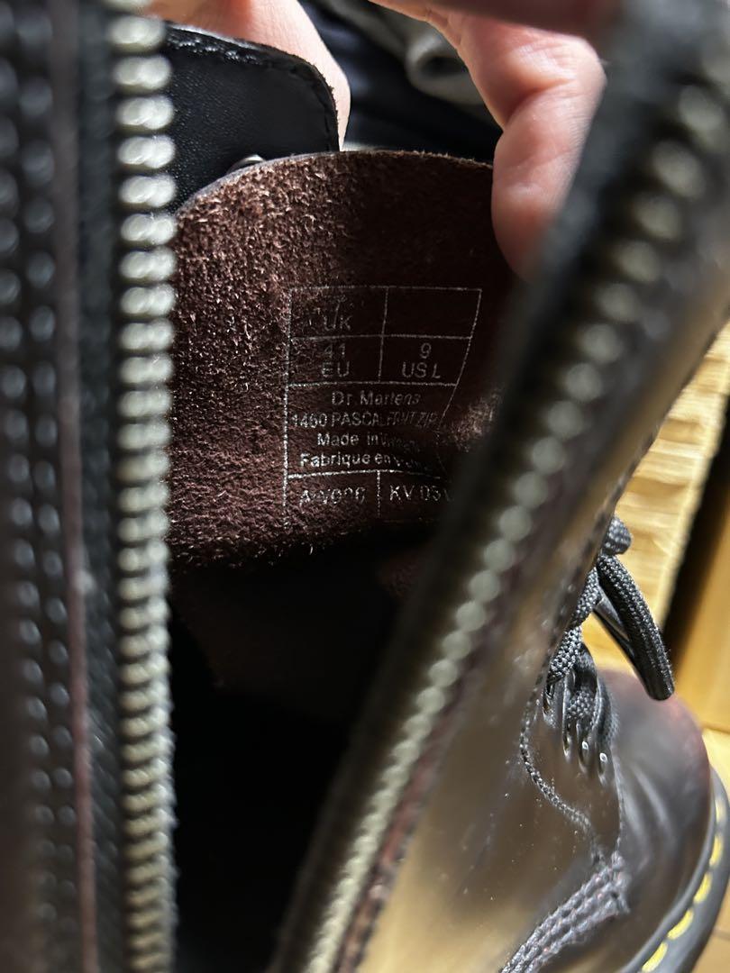 Dr. Martens 黒 レザー ブーツ サイドファスナー