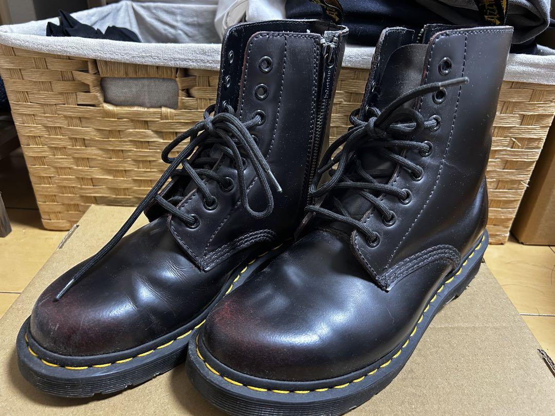 Dr. Martens 黒 レザー ブーツ サイドファスナー
