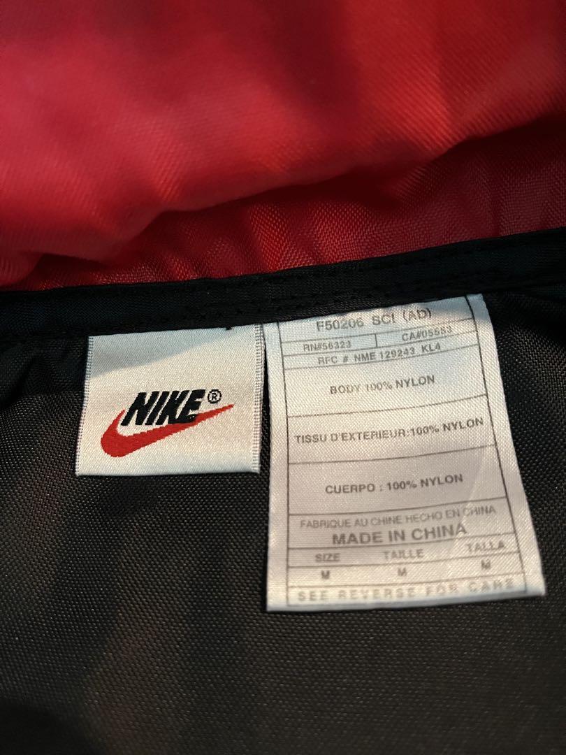 NIKE ナイキ ハーフジップ 銀タグ 90s ナイロン Nylon 黒 M