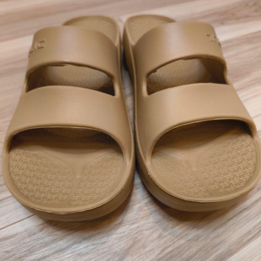 TELIC スライドサンダルW-STRAP キャメル XL 27.5-28.0