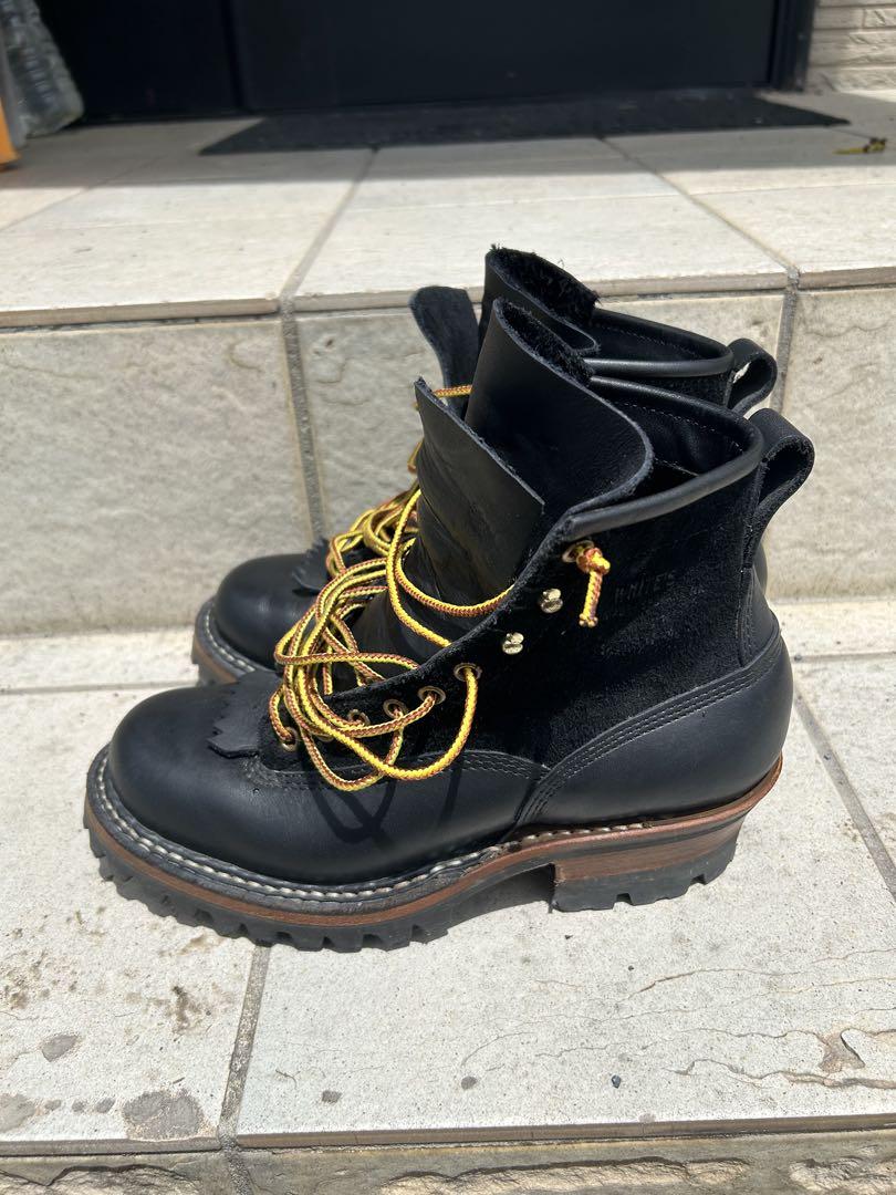 ホワイツブーツ スモークジャンパー サイドパッチ LTT 7E 25cm