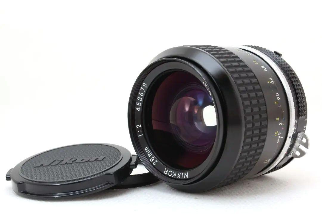 【美品】Nikon ニコンAi-S NIKKOR 28mm F2 完動品