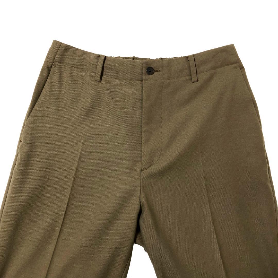 限定特価】【限定特価】T R ノープリーツ ワイド テーパードパンツ