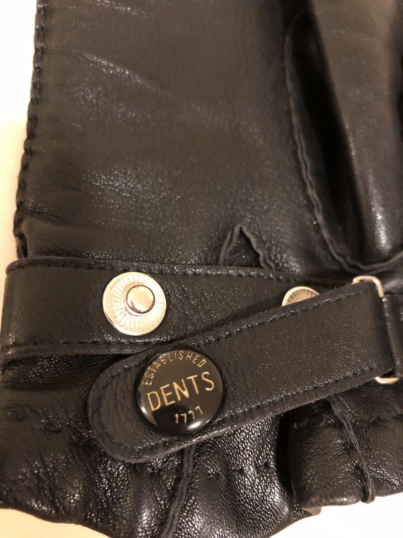 ☆美品☆ デンツ　DENTS レザーグローブ　ブラック　7 1/2