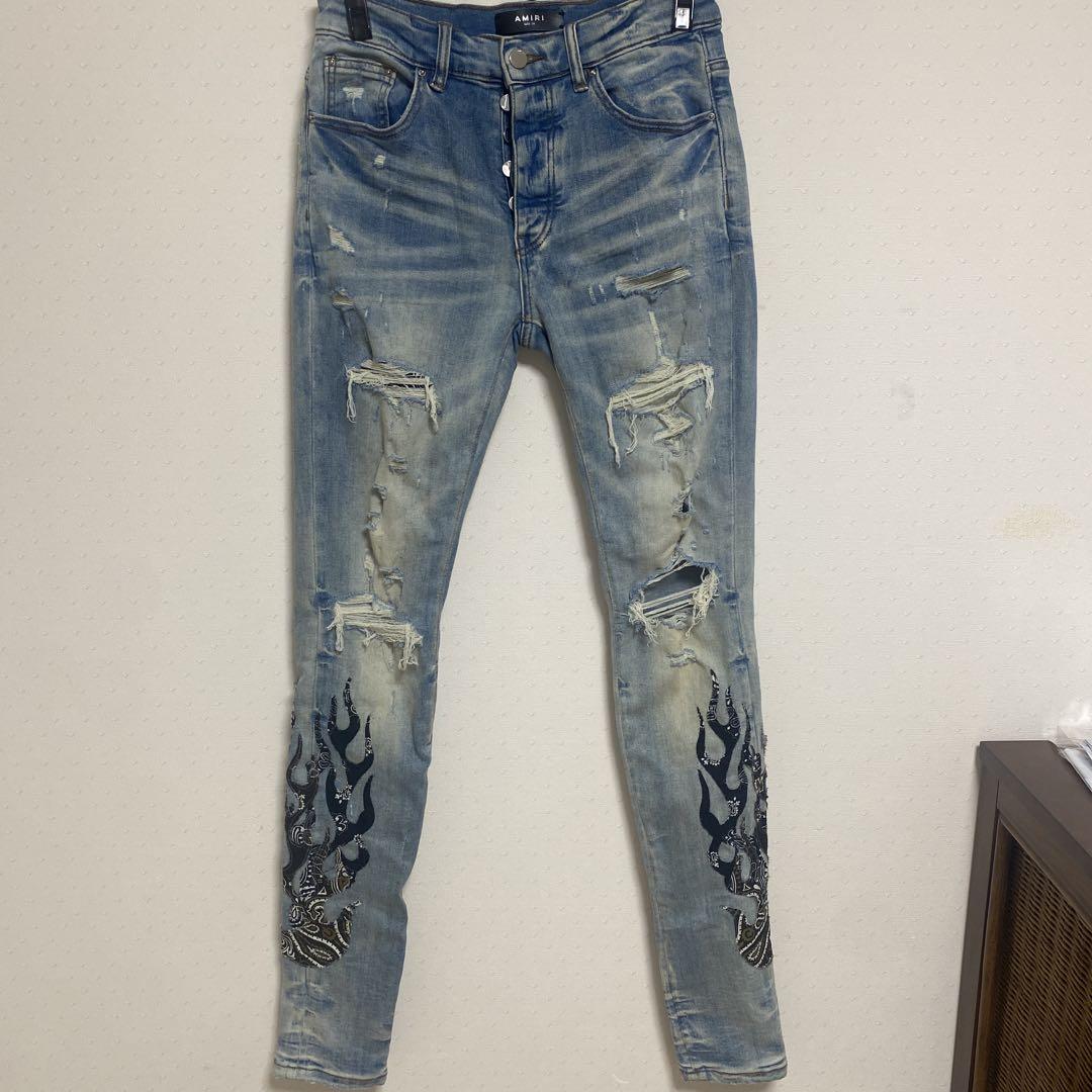 AMIRI ダメージ加工 スキニージーンズ