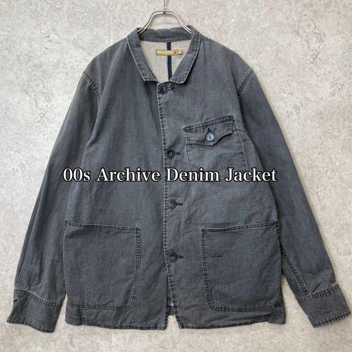 高品質の人気 Archive/デニムジャケット ビッグポケット Vintage 90s ネット通販 L ブリーチデニムジャケット 自由の女神 ☆新品☆OFF-WHITE Gジャン/デニムジャケット
