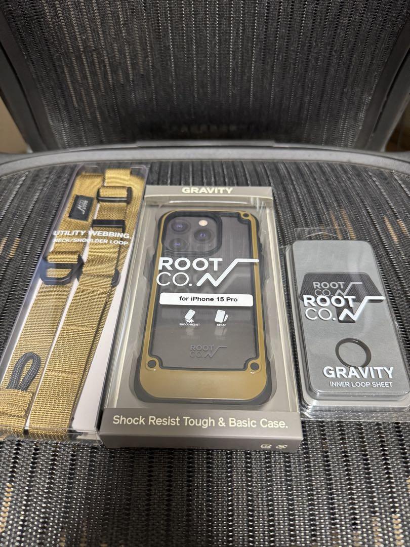 ROOT CO. GRAVITY iPhone 15 Proケース+ループセット