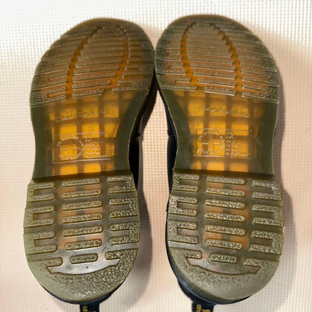 Dr.マーチン　ブラックレザー サイドゴアブーツ　UK7