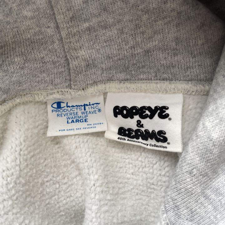 POPEYE BEAMS 40thコラボパーカー L_画像1