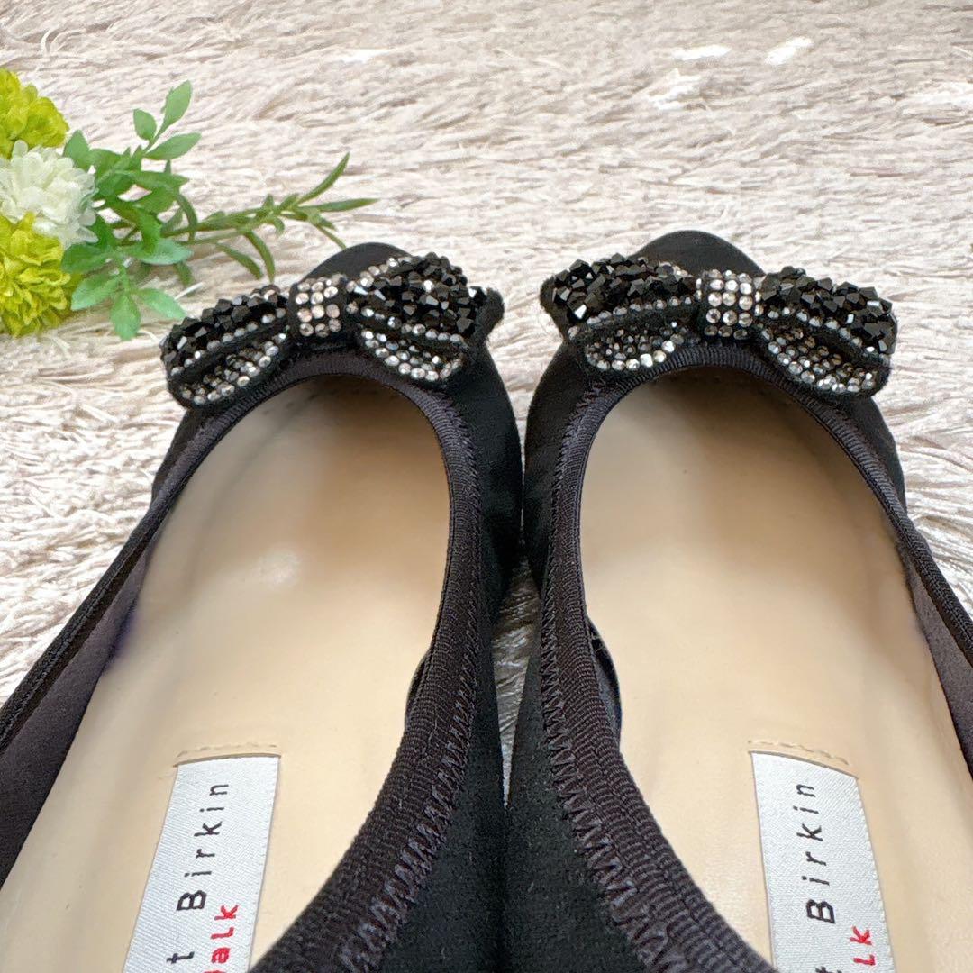 美品✨ブリジットバーキン パンプス ビジュー ラインストーン