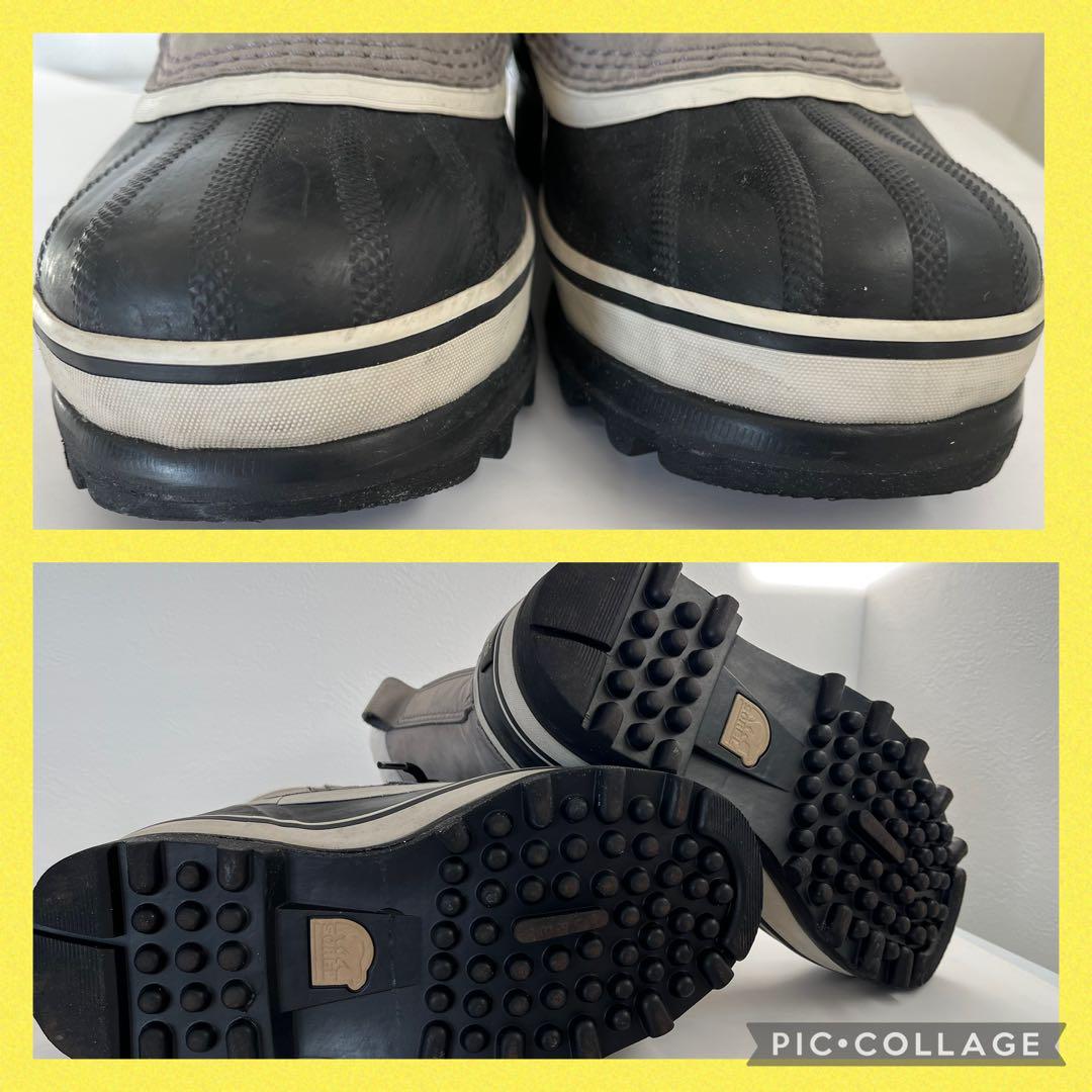 SOREL CARIBOU スノーブーツ　グレー/ブラックレディース24cm