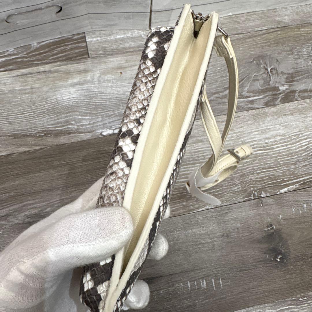 パイソン　パイソン財布　パイソンショルダー　パイソンbag 長財布　本革　スマホ