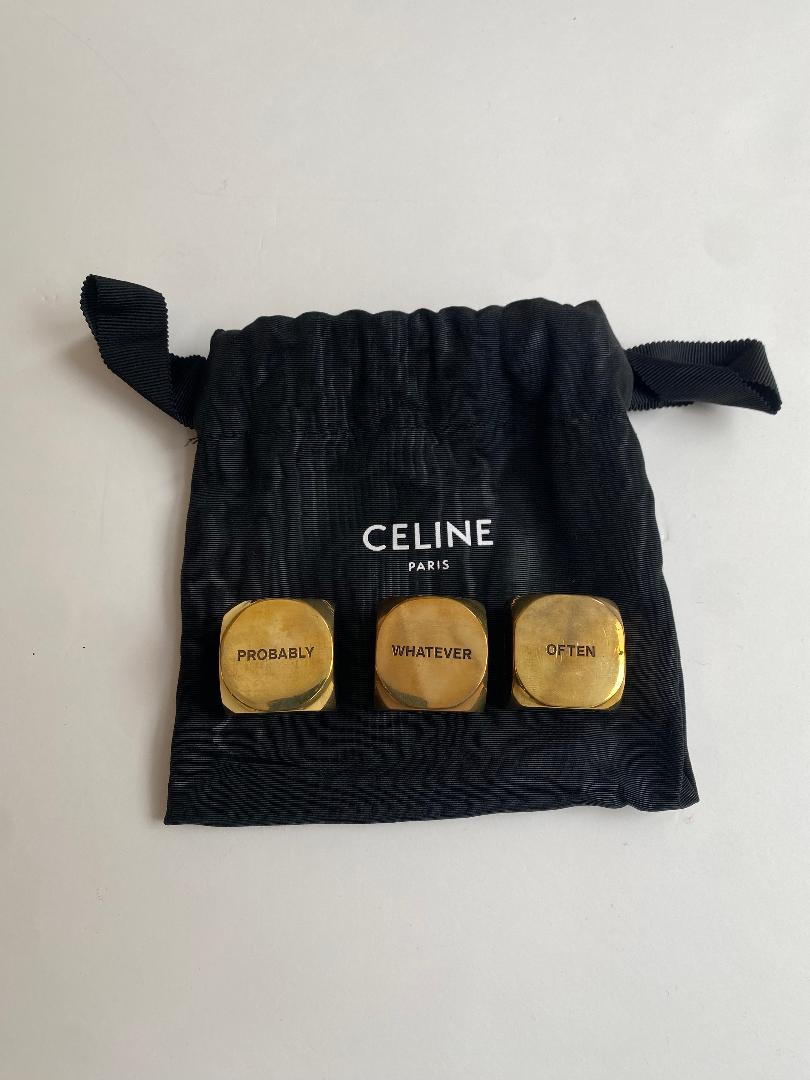 CELINE 2021-22年秋冬　ゴールド ダイス 運命のサイコロ