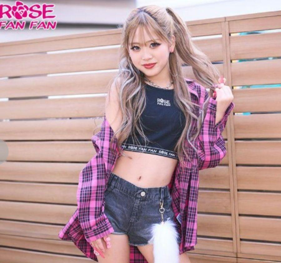 コギャル140ららちゃんシャツバースデーローズファンファンチェックシャツ