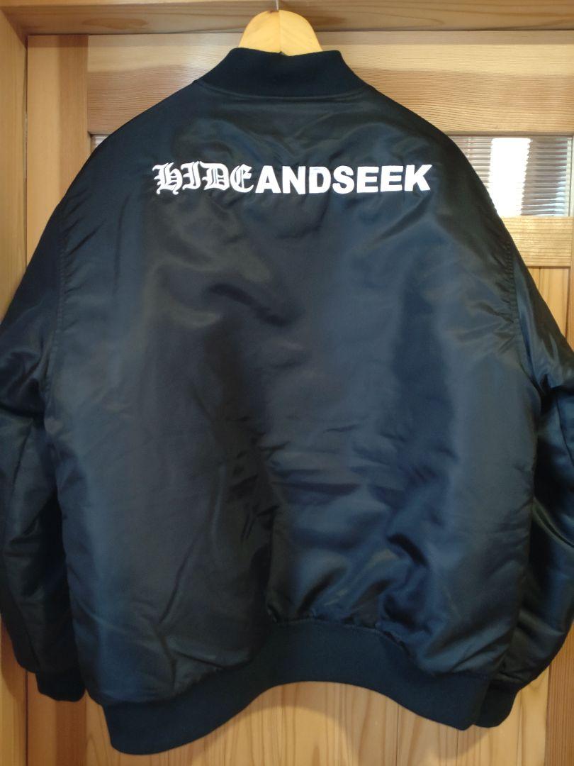 ジャケット・アウター hide and seek nylon varsity jacket 24aw