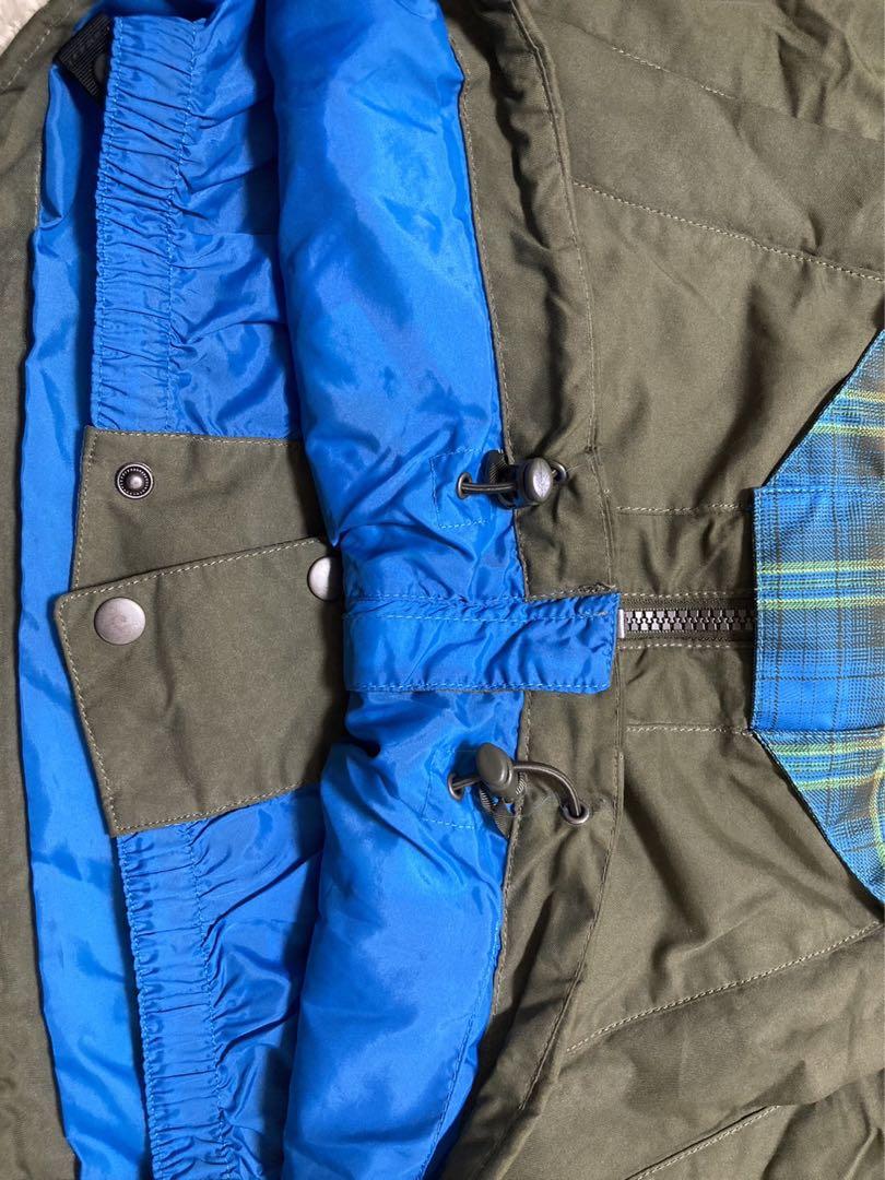 激安ブランド バートン BURTON スノーボード S 黒✖︎青チェック 防寒 ウェア スノーボード