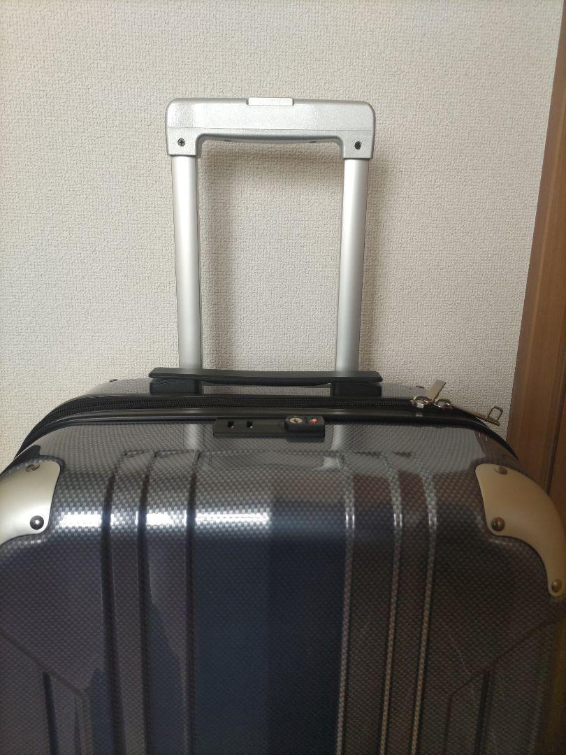 新品 [エース] スーツケース プリズム ネイビー　М　日本製 拡張可能